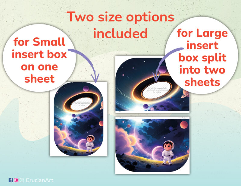 Outer Space Flisat insert PDF printables for small and large Trofast boxes. DIY educational resources for childcare centers.