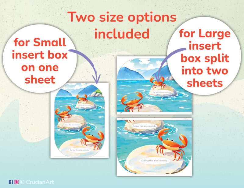 Crab size sorting flisat insert printables for small and large trofast sensory bins. Ocean unit educational resources for daycare centers. Diy insert template for ikea flisat sensory table.