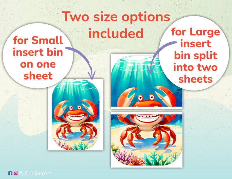 Feed the crab plankton flisat insert printables for small and large trofast sensory bins. Ocean animals unit educational resources for daycare centers. Diy insert template for ikea flisat sensory table.