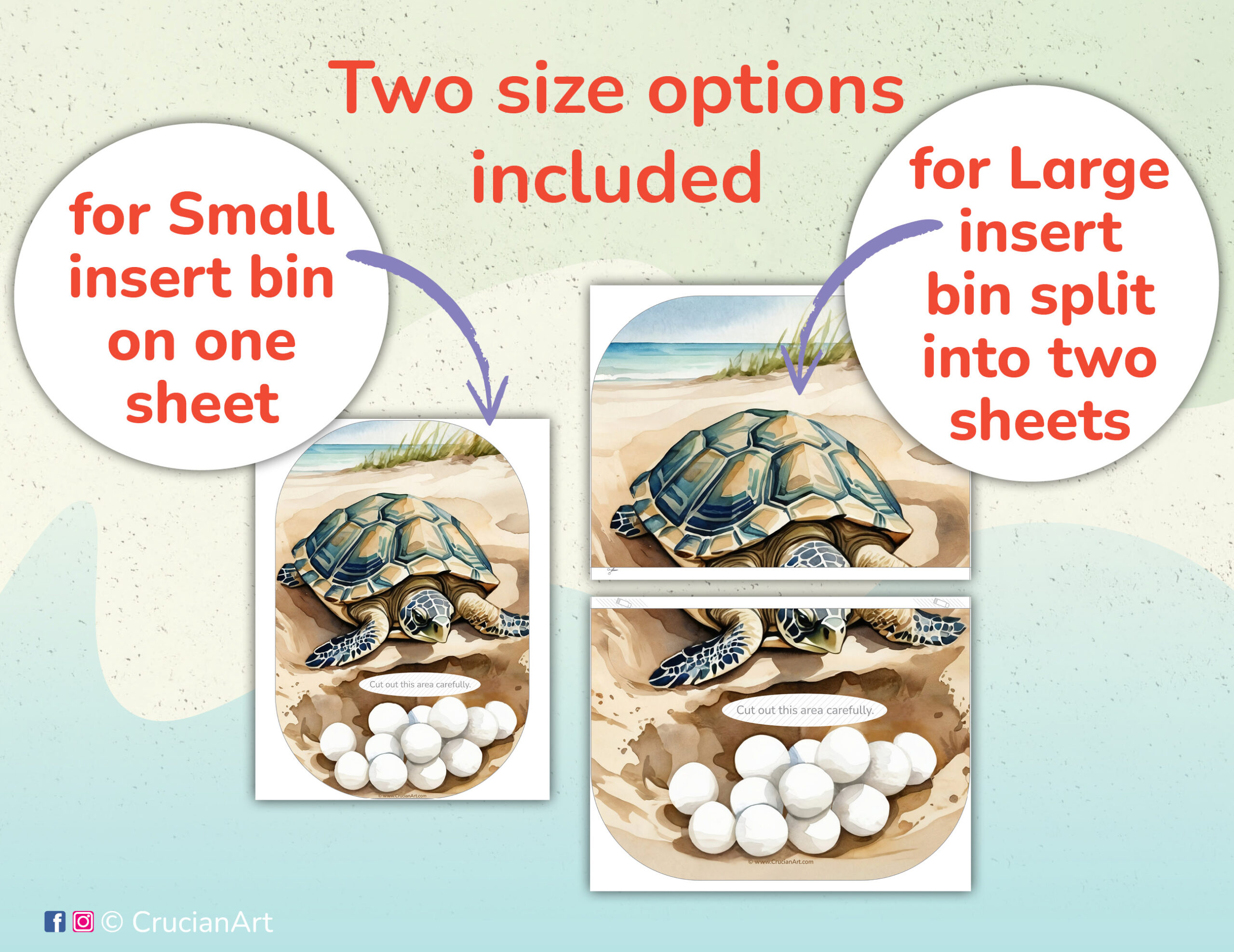 Sea Turtle Egg Counting Game: flisat insert printables for small and large trofast sensory bins. Ocean animals unit educational resources for daycare centers. Diy insert template for ikea flisat sensory table.
